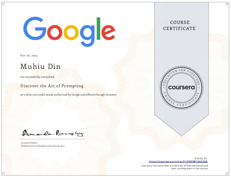 Google – Art of Prompting